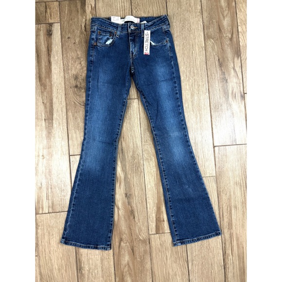 Levi's Superlow Bootcut Jeans Juniors 0 Medium Wash Stretch NWT - Picture 2 of 11